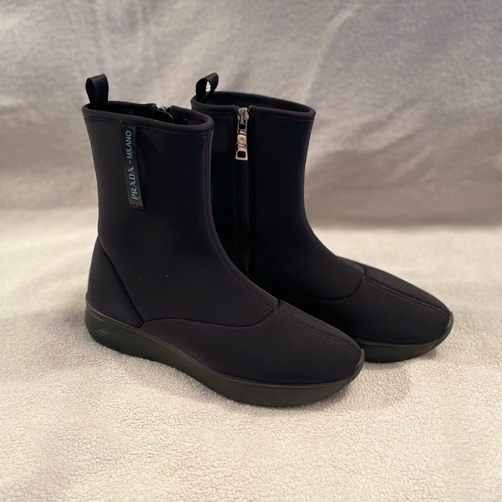 Authentic Prada Neoprene Boots